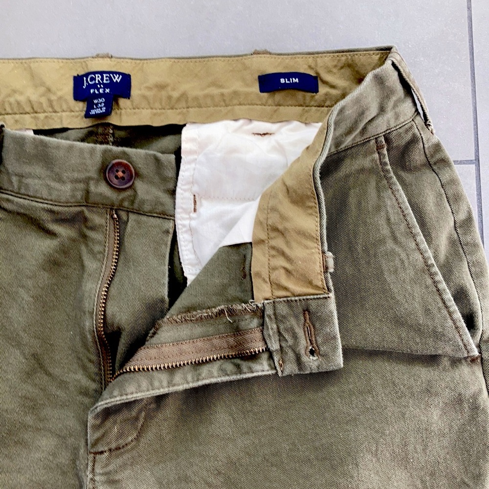 J Crew Flex Slim 30x32